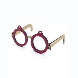 Lentes temáticos de madera mdf personalizados