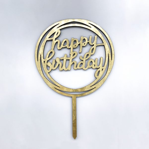 Toppers happy birthday circular