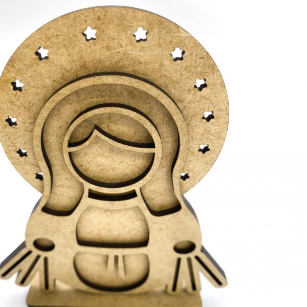 Virgen de la milagrosa de madera mdf