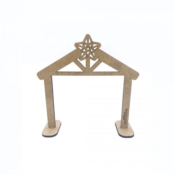 Pesebre de madera mdf para decorar