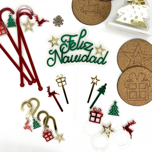 KIt Navideño de acrílico personalizado